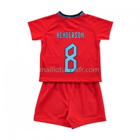 Maillot de Foot Angleterre Henderson 8 Extérieur Coupe du monde 2022 - Enfant